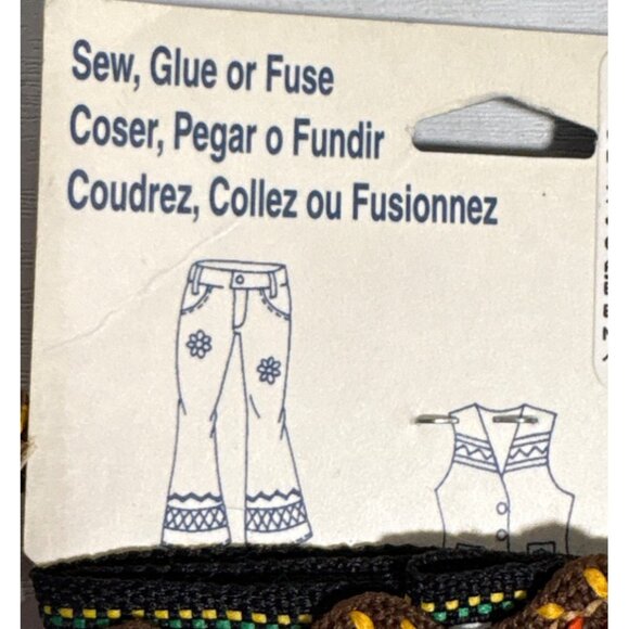 Wrights Jeanius Embelishment Set Jeans Clothing Purses Sew Glue Fuse Trim Floral - Picture 7 of 8